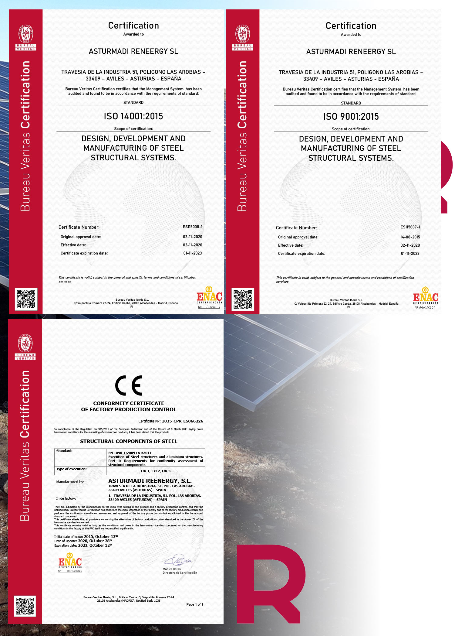 Reneergy certificados