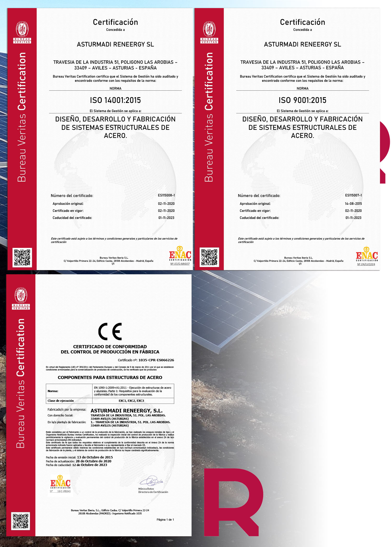 Reneergy certificados